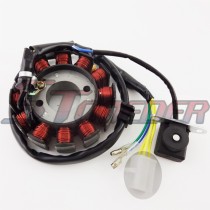 STONEDER 12 Coils Poles Ignition Stator Magneto Rotor For GY6 125cc 150cc Engine Chinese Moped Scooter ATV Quad Go Kart
