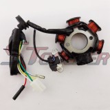 STONEDER 6 Poles Coils Ignition Stator Rotor Magneto For GY6 50cc Engine Chinese Moped Scooter ATV Quad Go Kart