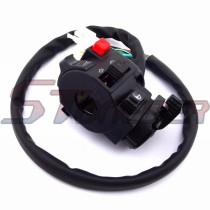 STONEDER Handle Control Switch Assembly With Choke Lever 12 Wire 5 Function For 110cc 125cc 150cc 200cc 250cc Chinese ATV Quad 4 Wheeler