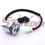STONEDER 4 Wire Motorcycle On Off Kill Ignition Key Switch For Chinese Scooter Moped ATV Quad 4 Wheeler Go Kart Dirt Pit Bike Buggy