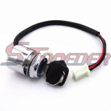 STONEDER 4 Wire Motorcycle On Off Kill Ignition Key Switch For Chinese Scooter Moped ATV Quad 4 Wheeler Go Kart Dirt Pit Bike Buggy