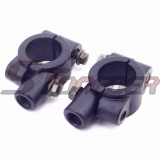 STONEDER 10mm Scooter Mirror Mount Holders Bracket Clamp For 7/8'' 22mm Handlebar ATV Quad Dirt Pit Bike Moped Motorcycle Scooter