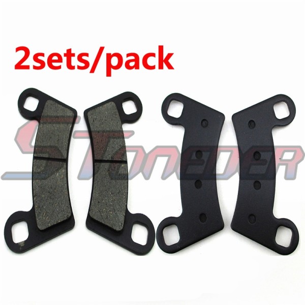STONEDER 2sets Brake Pads For Polaris ATV 525 Outlaw IRS 2008 2009 2010 2011 800 Ranger RZR S EFI 2009 2010 2011 2012 2013