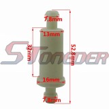 STONEDER 10pcs Fuel Filter For Polaris 2670071 Ski-Doo 414-5365-00 Replace 07-246-05