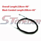 STONEDER Enhanced 90  Throttle Cable With 82  Casing For Manco ASW Go Kart Cart Buggy