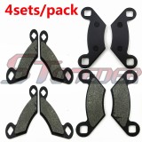 STONEDER 4sets Brake Pads For Polaris ATV 1000 Forest Scrambler Sportsman 2015 500 XP Sportsman 2009