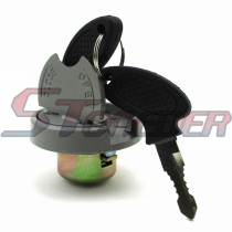 STONEDER Gas Fuel Cap With 2 Locks For Metal Tank 50cc 70cc 90cc 110cc 125cc 140cc 150cc 200cc 250cc ATV Quad Go Kart