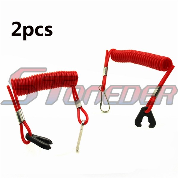 STONEDER Safety Tether Lanyard Cord For Stop Kill Switch Jet Ski Boat Yamaha Raptor Banshee Blaster ATV Quad 4 Wheeler