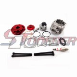 STONEDER Red 44mm Big Bore Kit Cylinder Assy Shaft Piston For 47cc 49cc 2 Stroke Minimoto Mini Dirt Kids ATV Quad Pocket Bike