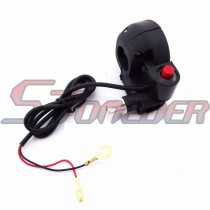 STONEDER 7/8'' 22mm Mini Moto Dirt Scooter Kill Starter On Off Stop Switch Throttle Handle Housing For 47cc 49cc Chinese Pocket Bike