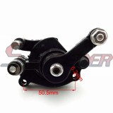STONEDER Steel Black Left Disc Rotor Brake Caliper For 33cc 43cc 49cc 50cc 2 Stroke Gas Goped Stand Up Gas Scooter