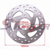 STONEDER 35mm 120mm Steel Brake Disc Rotor For 2 Stroke 47cc 49cc Gas Electric Scooter Pocket Bike Mini Dirt Kids ATV Quad 4 Wheeler