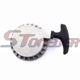 STONEDER Silver Aluminum Easy Pull Start Recoil Starter For 2 Stroke 47cc 49cc Pocket Bike Mini Moto Dirt Kids ATV Quad 4 Wheeler
