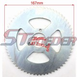 STONEDER 35mm T8F 64 Tooth Steel Rear Chain Sprocket For 2 Stroke 47cc 49cc Chinese Pocket Bike Goped Scooter Mini Moto Kids ATV Quad