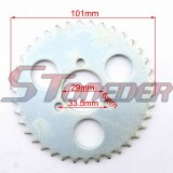 STONEDER 29mm T8F 38 Tooth Steel Rear Chain Sprocket For Chinese 2 Stroke 43cc 49cc Mini Moto Kids ATV Pocket Bike Goped Scooter