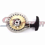 STONEDER Silver Aluminum Easy Pull Start Recoil Starter For 2 Stroke 47cc 49cc Pocket Bike Mini Moto Dirt Kids ATV Quad 4 Wheeler