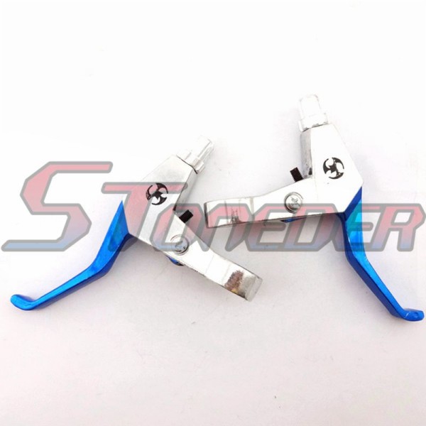 STONEDER 7/8'' Blue Right Left Handle Brake Levers For 43cc 47cc 49cc Chinese Mini Kids Moto Pocket Dirt Bike Scooter