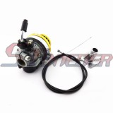 STONEDER Gold Racing Carburetor Air Filter Gas Throttle Cable Intake Mainfold For 2 Stroke 47cc 49cc Mini ATV Pocket Bike