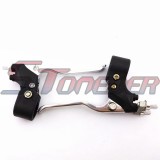STONEDER Alloy 7/8'' Right Dual Twin Minimoto Left Handle Brake Levers For 47cc 49cc Pocket Dirt Bike Gas Scooter ATV Quad Mini Moto