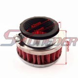 STONEDER 42mm Air Filter For Chinese 47cc 49cc Minimoto Pocket Bike Mini Dirt ATV Quad Go Kat Buggy Scooter