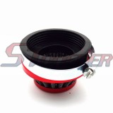STONEDER Red Racing 60mm Air Filter For Gas Motorized Bicycle Push Mini Moto Pocket Bike ATV Quad 4 Wheeler Motorcycle