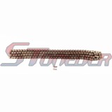 STONEDER 25H Sprocket Chain 146 Links With Spare Master Link For 47cc 49cc 2 Stroke Dirt ATV Quad 4 Wheeler Pocket Bike Mini Moto