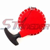 STONEDER Red Aluminum Pull Start Recoil Starter For 2 Stroke 47cc 49cc Pocket Bike Mini Moto Dirt Kids ATV Quad 4 Wheeler