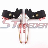 STONEDER 7/8'' Alloy Chrome Left Right Handle Brake Levers For 47cc 49cc Mini Moto Pocket Dirt Bike Kids Moto Gas Scooter
