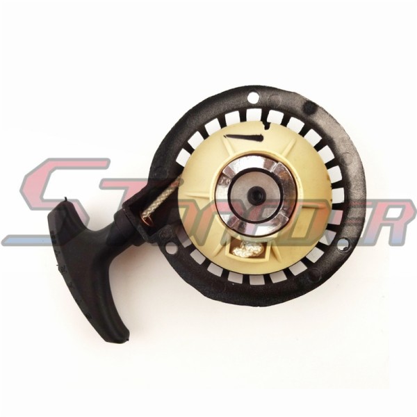 STONEDER Black Aluminum Pull Start Recoil Starter For 2 Stroke 47cc 49cc Pocket Bike Mini Moto Dirt Kids ATV Quad