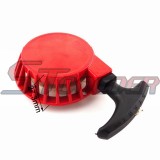 STONEDER Red Aluminum Pull Start Recoil Starter For 2 Stroke 47cc 49cc Pocket Bike Mini Moto Dirt Kids ATV Quad 4 Wheeler
