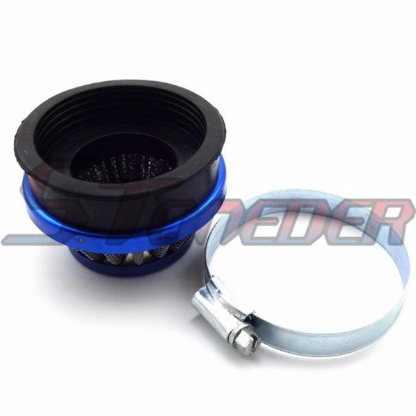 STONEDER Blue Racing 60mm Air Filter For Gas Motorized Bicycle Push Mini Moto Pocket Bike ATV Quad 4 Wheeler Motorcycle