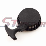 STONEDER Black Aluminum Pull Start Recoil Starter For 2 Stroke 47cc 49cc Pocket Bike Mini Moto Dirt Kids ATV Quad