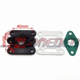 STONEDER Engine Inlet Manifold Intake Pipe Gasket For 2 Stroke 47cc 49cc Mini Moto Quad 4 Wheeler Dirt Bike Pocket Bike Kids ATV