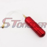 STONEDER Red CNC Alloy Upgrade Boost Power Bottle For 2 Stroke 49cc 50cc 60cc 66cc 80cc Gas Motorized Bicycle Push Bike