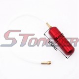 STONEDER Red Aluminum Upgrade Boost Power Bottle For 2 Stroke 47cc 49cc Mini Moto Kids ATV Quad 4 Wheeler Dirt Pocket Bike