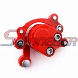 STONEDER Gas Scooter Rear Right Side Disc Brake Caliper For 2 Stroke 43cc 47cc 49cc Engine Mini Moto Pocket Dirt Bike Red Steel
