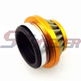 STONEDER Gold 44mm Racing Air Filter For 2 Stroke 47cc 49cc Kids Quad ATV Dirt Pocket Bike Minimoto