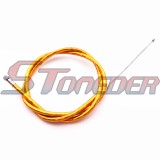 STONEDER Gold Gas Throttle Cable For 2 Stroke 43cc 47cc 49cc Engine Kids ATV Quad Dirt Super Pocket Bike Minimoto