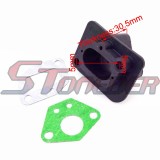 STONEDER Plastic Intake Inlet Manifold Gasket For 2 Stroke 33cc 43cc 49cc Goped Scooter Cat Eye Pocket Bike Kids Moto