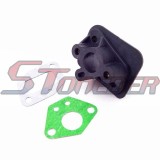 STONEDER Plastic Intake Inlet Manifold Gasket For 2 Stroke 33cc 43cc 49cc Goped Scooter Cat Eye Pocket Bike Kids Moto