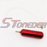 STONEDER Red Aluminum Upgrade Boost Power Bottle For 2 Stroke 47cc 49cc Mini Moto Kids ATV Quad 4 Wheeler Dirt Pocket Bike