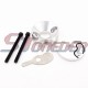 STONEDER Silver CNC Alloy Air Filter Adapter Stack For Carb Big Foot Goped Blade Z Scooter 33cc 43cc 49cc Engine