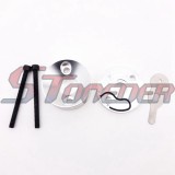 STONEDER Silver CNC Alloy Air Filter Adapter Stack For Carb Big Foot Goped Blade Z Scooter 33cc 43cc 49cc Engine