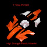 STONEDER Orange 7 Pieces High Strength Plastic Fender Fairing Body Kits For Chinese 2 Stroke 47cc 49cc Apollo Orion Mini Dirt Bike