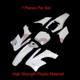 STONEDER White 7 Pieces High Strength Plastic Fender Fairing Body Kits For Chinese 2 Stroke 47cc 49cc Apollo Orion Mini Dirt Bike