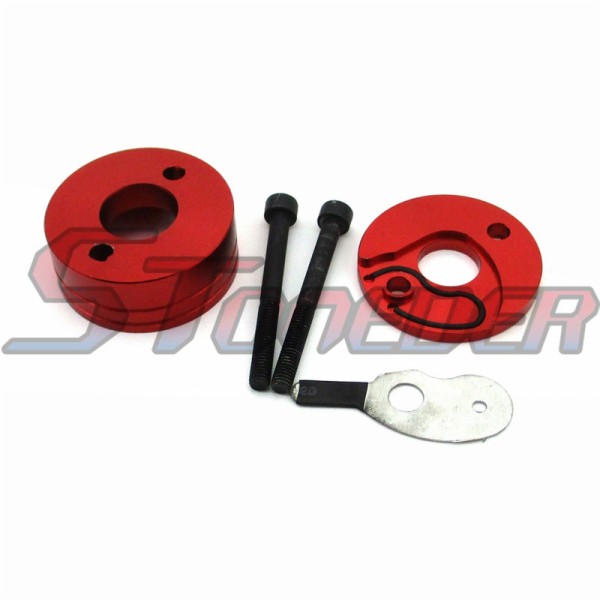 STONEDER Red Racing Air Filter Stack Adapter For 23cc 33cc 43cc Goped Gas Scooter 47cc 49cc Mini ATV Dirt Pocket Bike