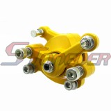STONEDER Yellow Left Disc Brake Caliper For 33cc 43cc 49cc 50cc Gas Goped Stand Up Scooter