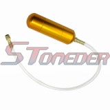 STONEDER Gold Aluminum Boost Power Bottle For 2 Stroke 50cc 60cc 80cc Gas Motorized Bicycle Push Bike 2 Stroke 47cc 49cc Mini Moto ATV Quad Dirt Pocket Bike