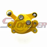STONEDER Yellow Left Disc Brake Caliper For 33cc 43cc 49cc 50cc Gas Goped Stand Up Scooter