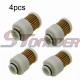 STONEDER 4pcs Fuel Filter For Yamaha 75-115HP 4 Stroke Outboard Motors